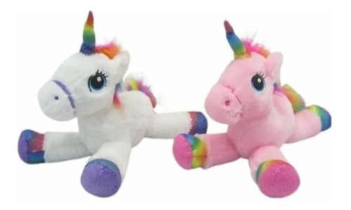 Juguete Peluche Unicornio De Terciopelo Felpa 38 Cm P2.