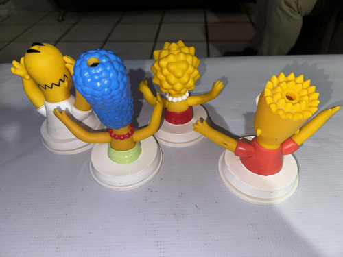 Lote De Figuras Coleccionables De Los Simpsons Tapas De Vaso (Usado)
