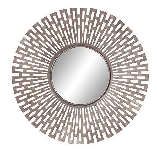 Decoración Terapia Champaña Diseño Geométrico Metal Espejo  
