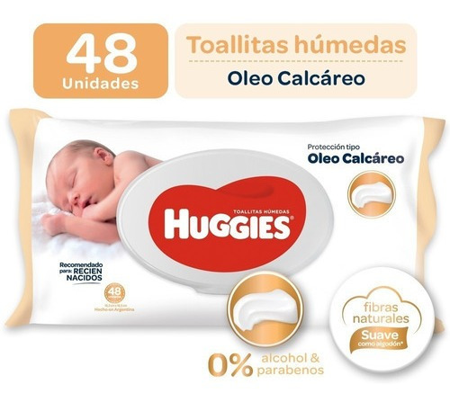 Huggies Toallitas Húmedas Oleo Calcáreo 48 Unidades