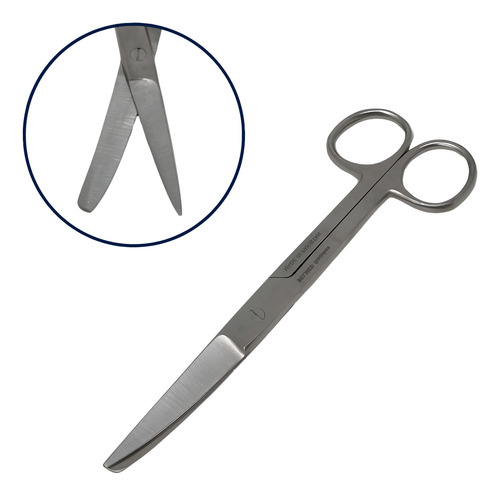 Tijera Curaciones 15cm R/a Curva Belmed Instrumental