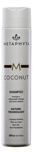 Shampoo Metaphyta Coconut 300g - Hidratação E Nutrição - Pot