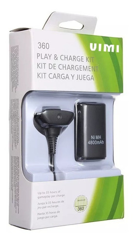 Imagen 1 de 8 de Paquete 10 Kit Carga Y Juega Para Control Xbox 360.