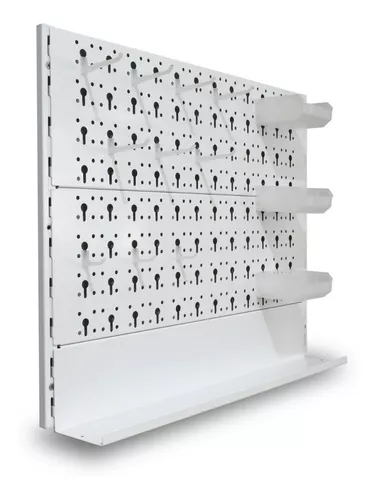 Tablero Panel Perforado Organizador De Pared Con Accesorios