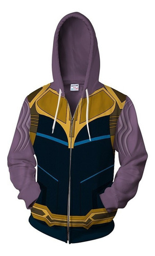 Chamarra Con Cremallera Thanos Sudadera Los Vengadores