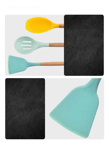 Utensilios De Cocina De Silicona, Juego De 12 Piezas