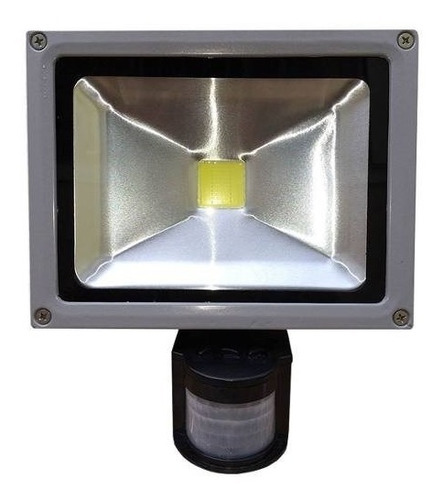 Foco Led Para Exterior 30w Blanco 2800lm Sensor Movimiento