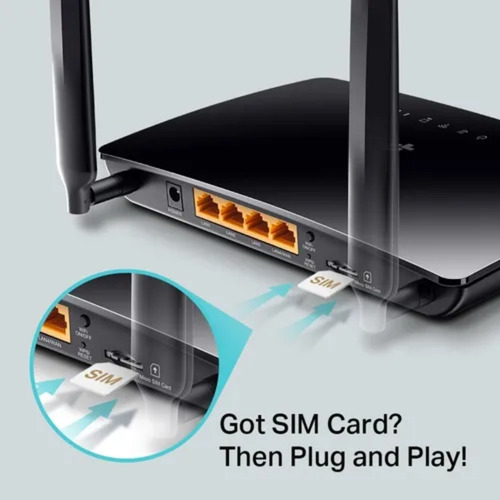 Imagen 2 de 5 de Router Wifi 4g Sim/chip 300mbps Tp-link Tl-mr6400