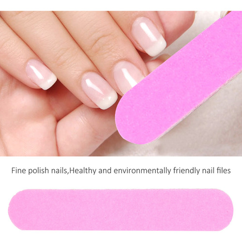 Limas De Manicura Desechables, 100 Unidades, Uñas De Doble C