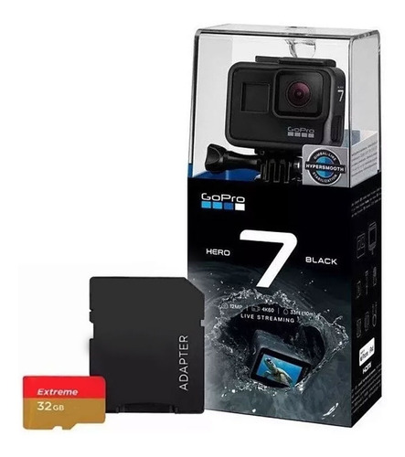 Câmera Gopro Hero7 Black Oficial Br + Cartão Sandisk Extreme