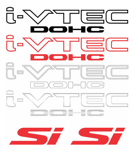 Emblema Adesivo Honda New Civic I Vtec Si