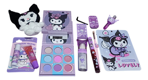 Set Kit Maquillajesanrio Kuromipeluche Make Up Regalomujer