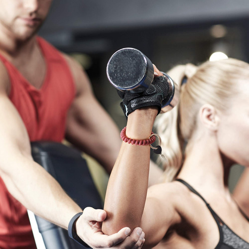 6 Pulseras Elásticas Con Llavero De Muñeca Para Gimnasio Y S