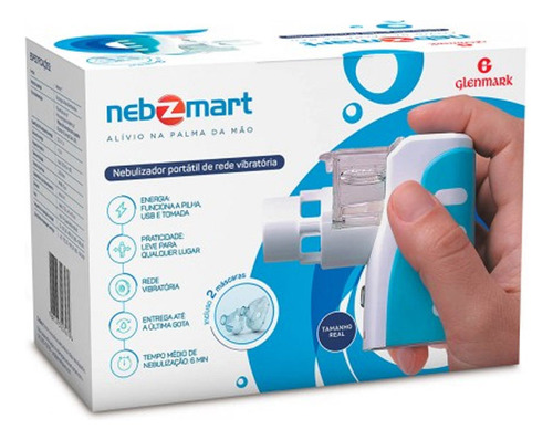 Nebulizador Nebzmart Inalador Portátil De Rede Vibratória