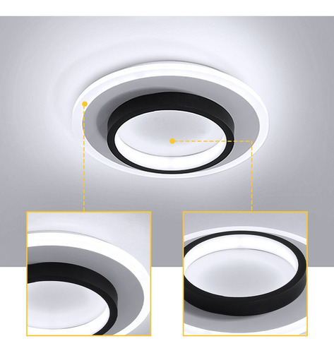 Lámpara De Techo Led Colgante Curva Moderna Para Hogar