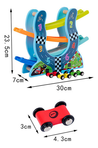 Rampa De Madera Para Coche, Juguetes, Juegos De Forma De U