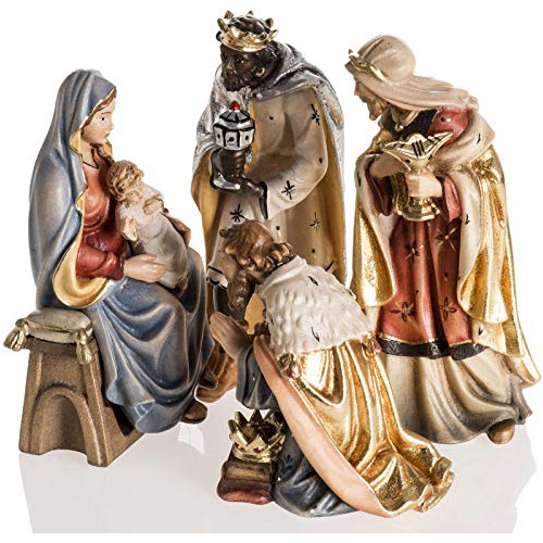 Belén , Reyes Magos Y María Con El Niño Jesús, 16 Cm (6,3 In