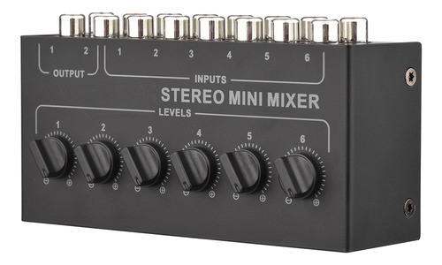 Mezclador Pasivo Mixer Out Audio 6 En Minidistribuidor Portá