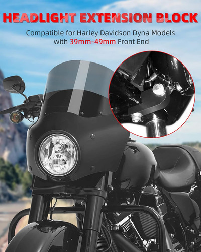 Bloque De Extensión De Faros Delanteros De Motocicleta Compa