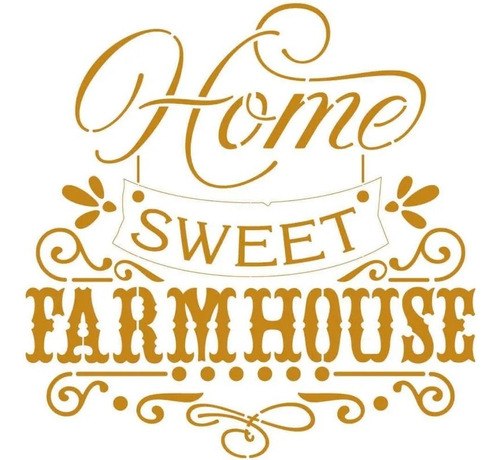 Stencil Home Sweet Farm House Stxx-277 20x20cm Litoarte