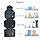 Neceser Colgante Compacto Impermeable Con 4 Compartimentos