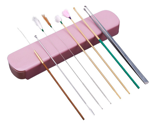 N 8pcs Ear Pick Set Ear Wax Remover Descompresión Oído