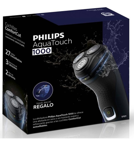 Pack Afeitadora Philips Aquatouch 1000 S1121 + Travel Bag.
