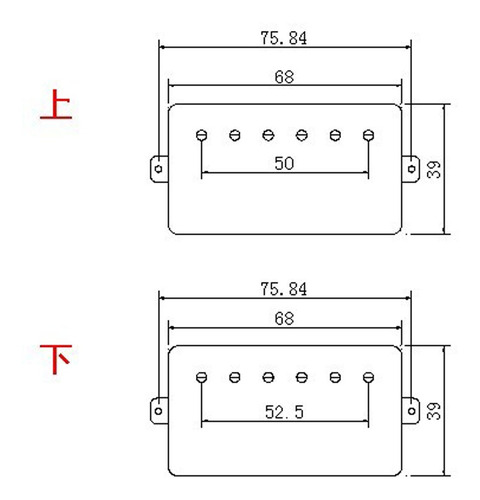 Juego De Pastillas Humbucker Con Sellado Dorado Para Piezas