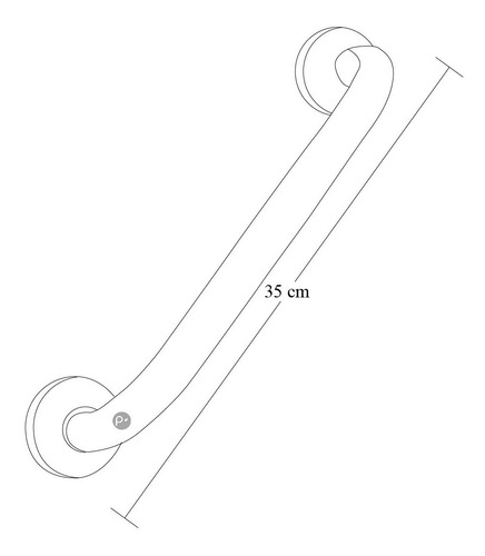 Barra De Seguridad De 35 Cms Antideslizante