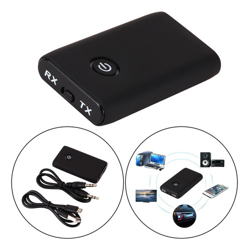 Transmisor Bluetooth 5.0 Receptor 2 En 1 Adaptador Auxiliar