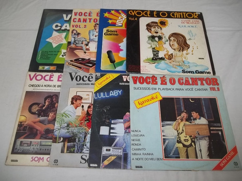 Lp Vinil - Você É O Cantor - 8 Discos Karaoke