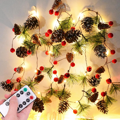 Guirnalda De Luces De Navidad Con Temporizador 2 Metros 20 L