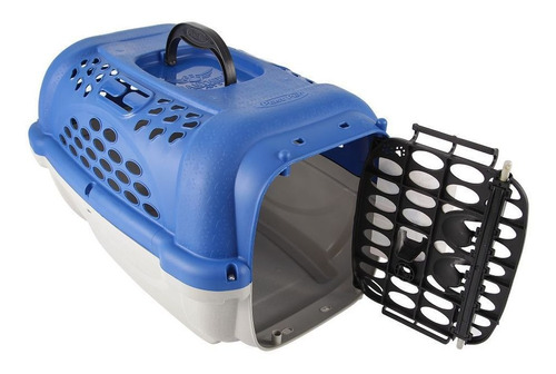 Casinha Caixa Transporte Para Cães E Gatos Panther N° 4 Azul