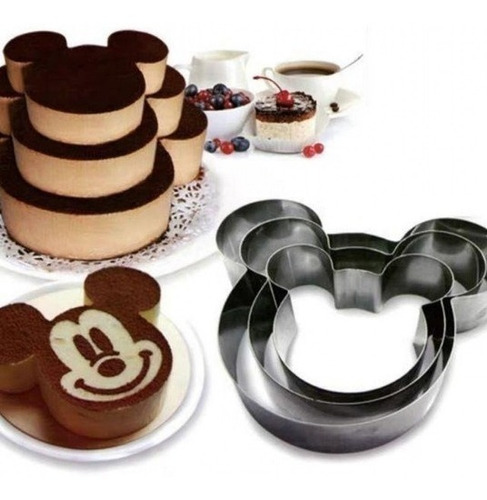 Cortadores  De  Micky Mouse Repostería (x3)