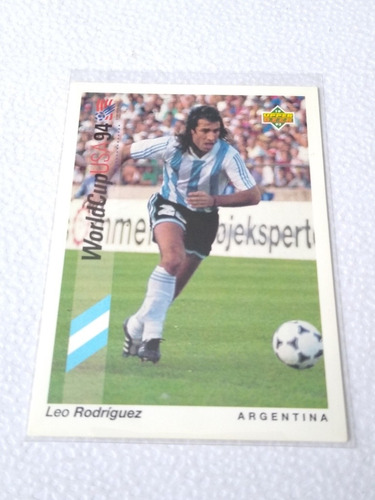 Upper Deck World Cup Usa 94 Leo Rodríguez #5 Con Mica