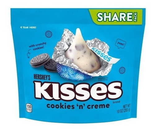 Hershey's Kisses Cookies And Creme  283gr