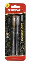 Comprar Lapiceras Boligrafo Metal Simball Power Gel X 2 Oro Y Plata