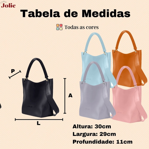 Imagem 6 de 7 de Bolsa Petite Jolie City Feminina Grande Transversal Promoção