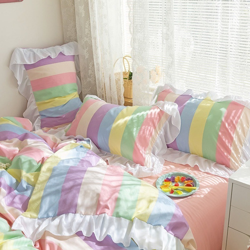 Juego Sabanas Ropa De Cama+funda De Plumon 1.5plazas Hsjjhb3