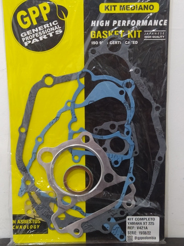Imagen 2 de 2 de Kit Completo Empacaduras Motor Yamaha Xt225