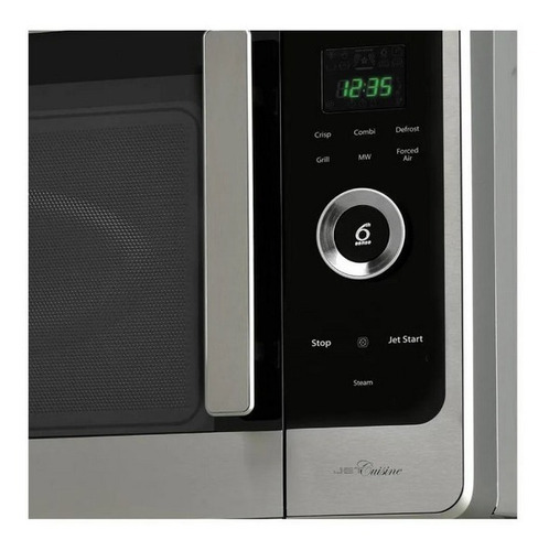 Imagen 3 de 10 de Microondas Grill Whirlpool Jq280ix Acero Ix 27l Conveccion