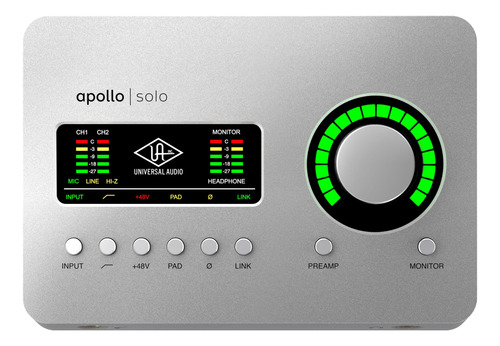 Interface De Áudio Universal Audio Apollo Solo 24bit 192khz