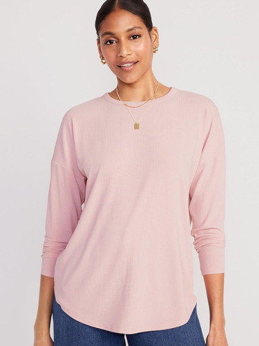 Polera Mujer Old Navy Manga Larga Everwear Rosado