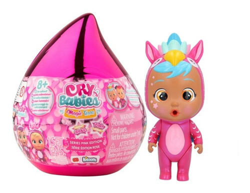 Muñeca Cry Babies Magic Tears Edición Rosa Cápsulas