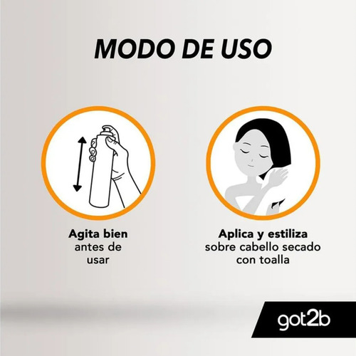 Mousse Para Cabello Rizado Twisted Got2b 250ml