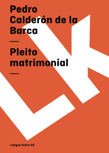 Libro: Pleito Matrimonial (teatro) (edición En Español)