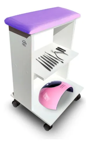Mueble Pedicuria Pedicura Posa Pies Auxiliar Con Ruedas