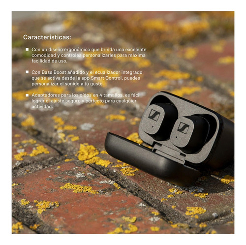 Imagen 7 de 8 de Audifonos Sennheiser Cx True Wireless Bluetooth Negro