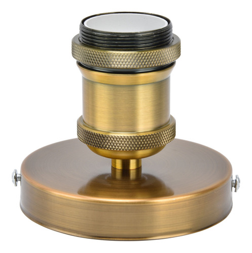 Lámpara De Techo Vintage Color Dorado Con Casquillo E26 .