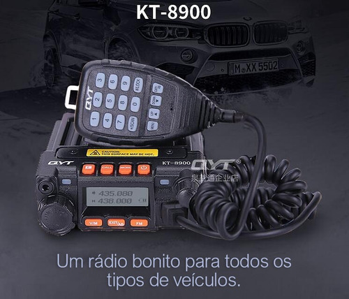 Imagem 4 de 7 de Rádio Amador Qyt Kt8900 Dual Band Uhf Vhf 25w 8900 Py Carro.